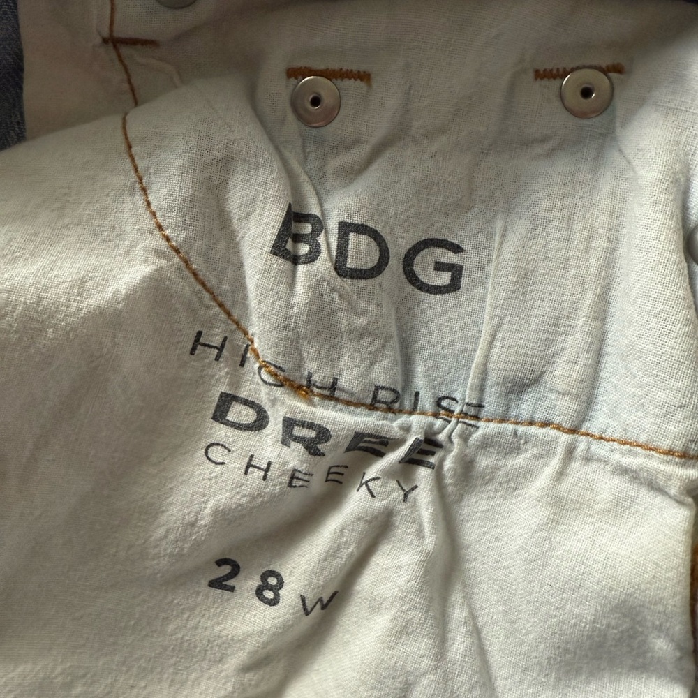 Urban Outfitters BDG Blue Distressed Jean Shorts - Picture 4 of 5